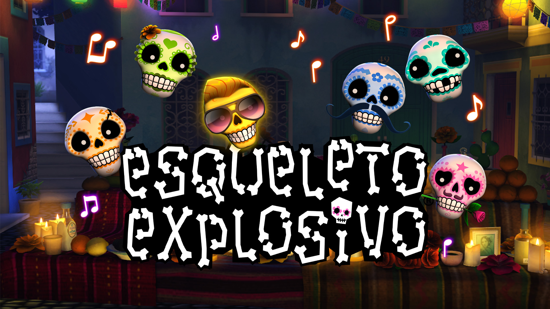 Cover image of the video slot Esqueleto Explosivo.
