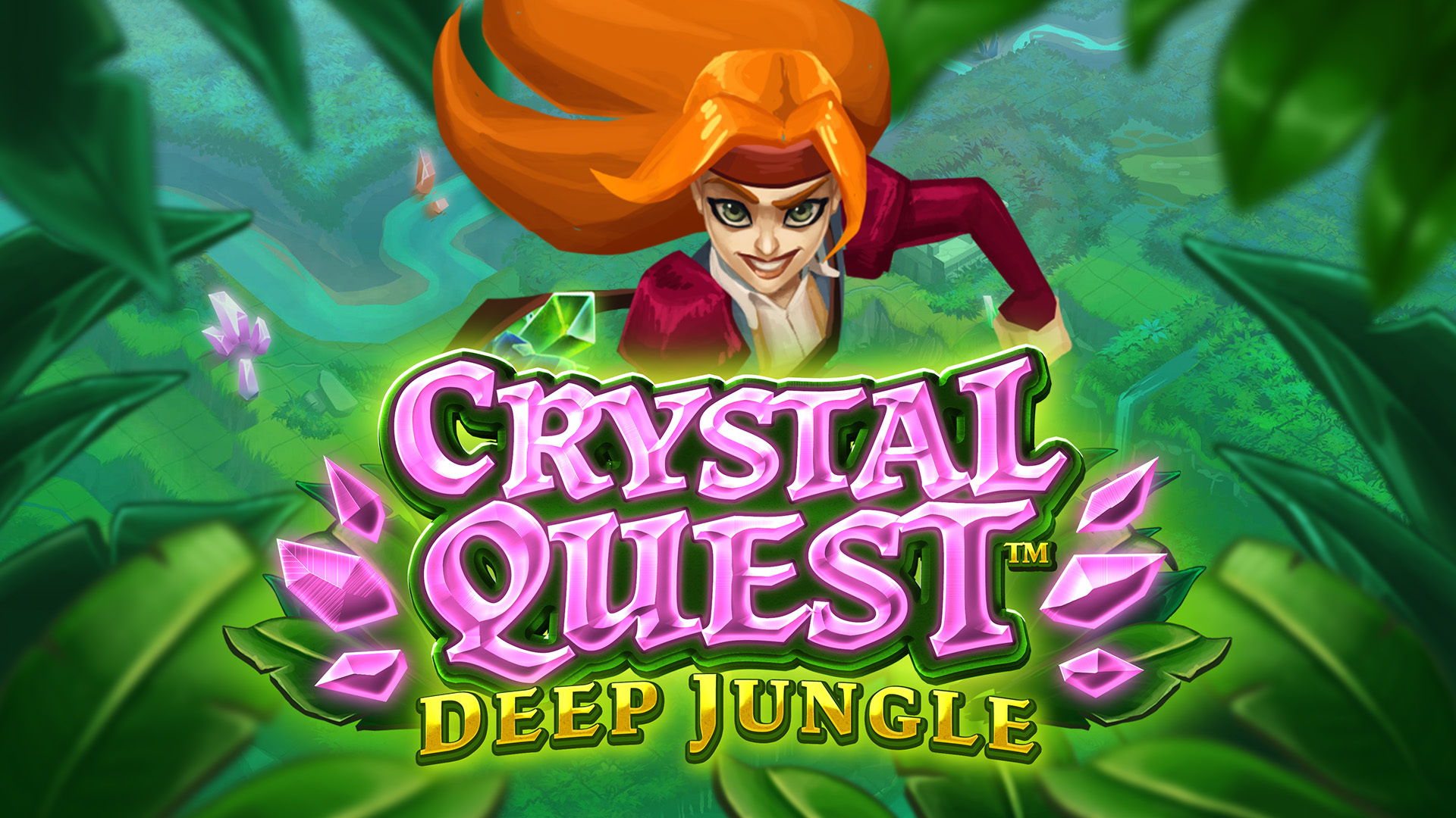 Cover image of the video slot Crystal Quest: Deep Jungle.