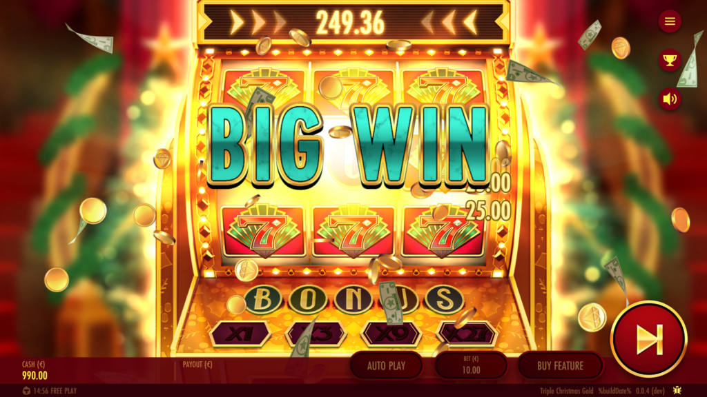 Triple Christmas Gold Big Win