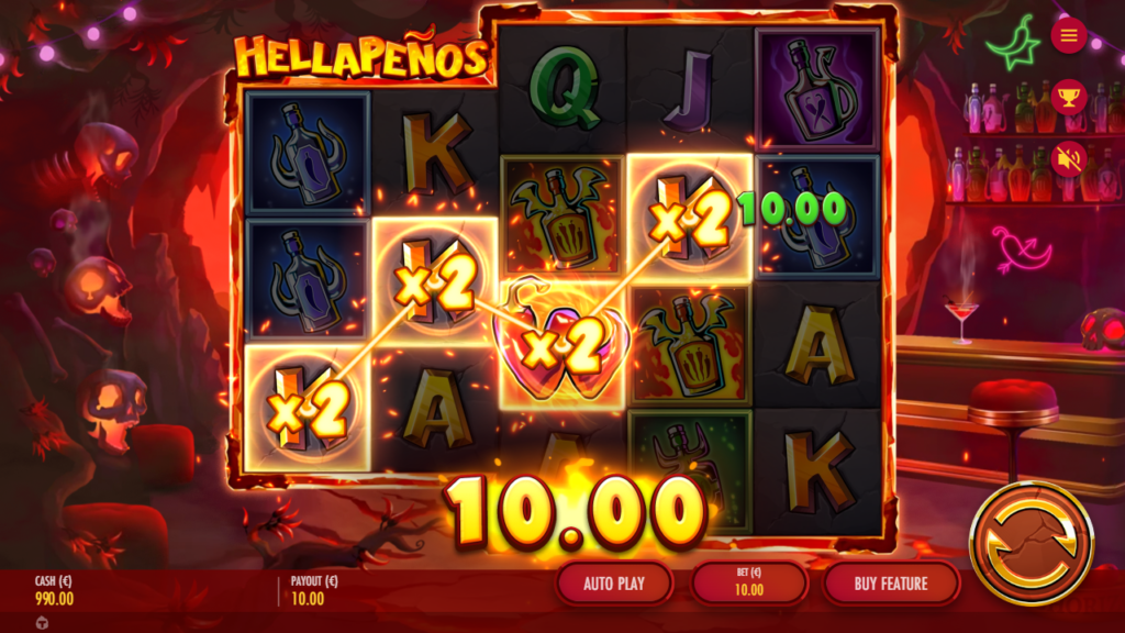 Hellapenos win base game screenshoot