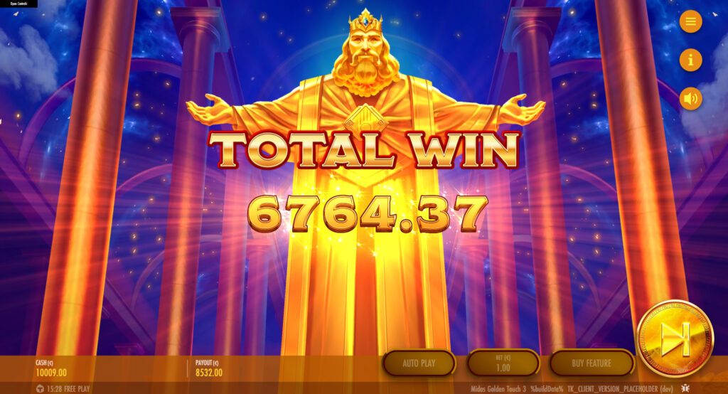 Midas Golden Touch 3  Total Win