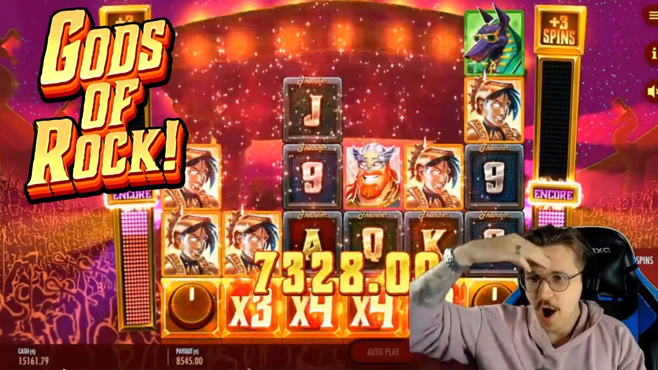 Rock Royalty! 855X Win on Gods of Rock