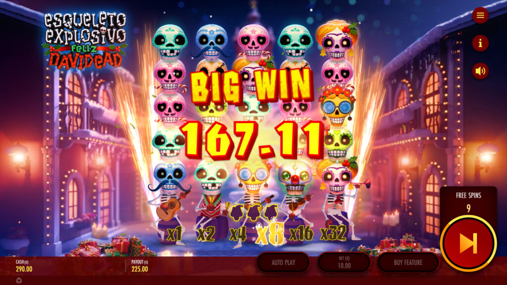 Esqueleto Explosivo: Feliz Navidead big win