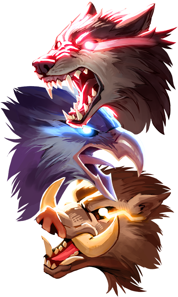 Symbols from of the video slot Second Thunder.