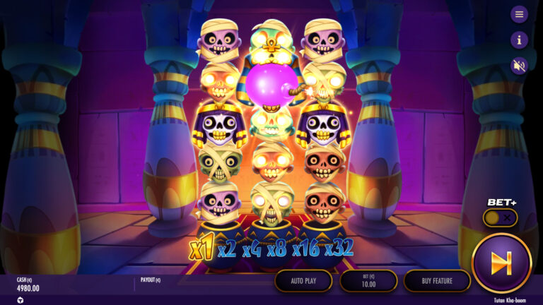 Screenshot of wild in the video slot Tutan Kha-boom.
