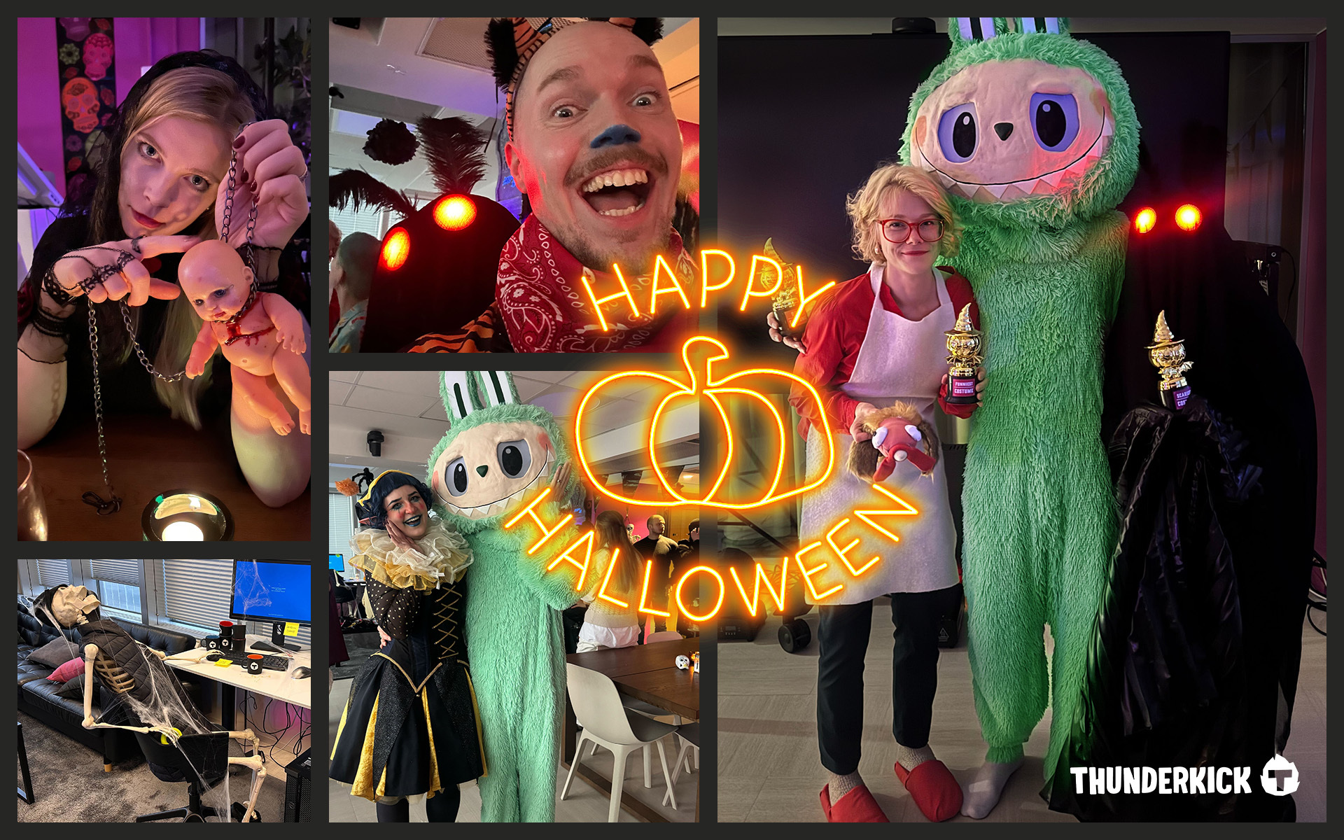 Halloween party at thunderkick office