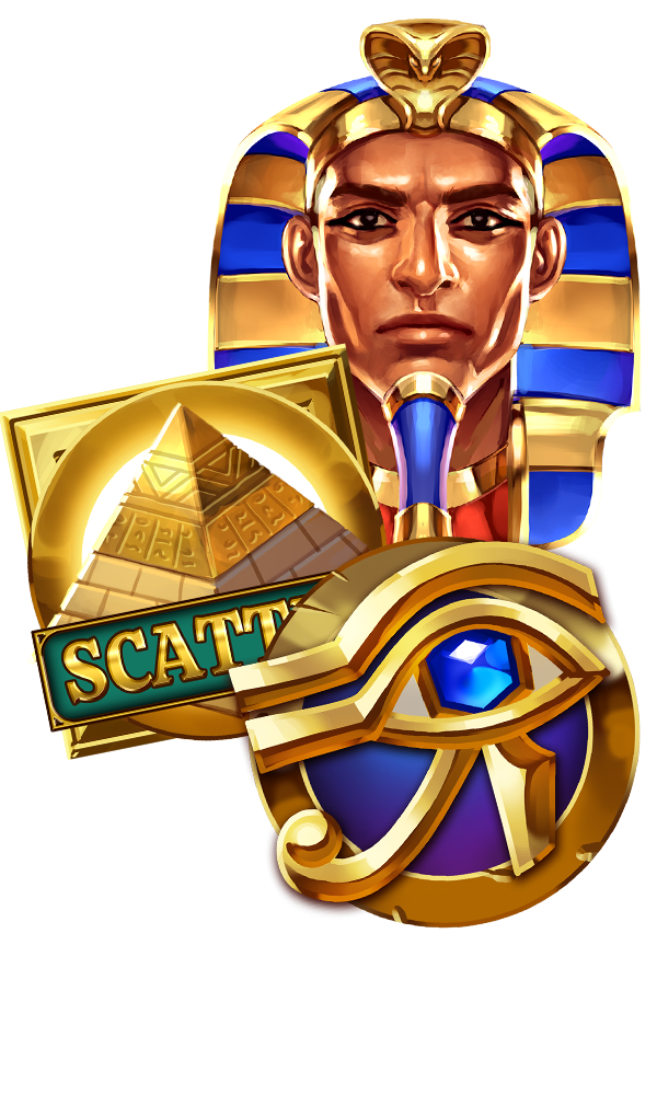 Symbols in the video slot game Temple of Akhet