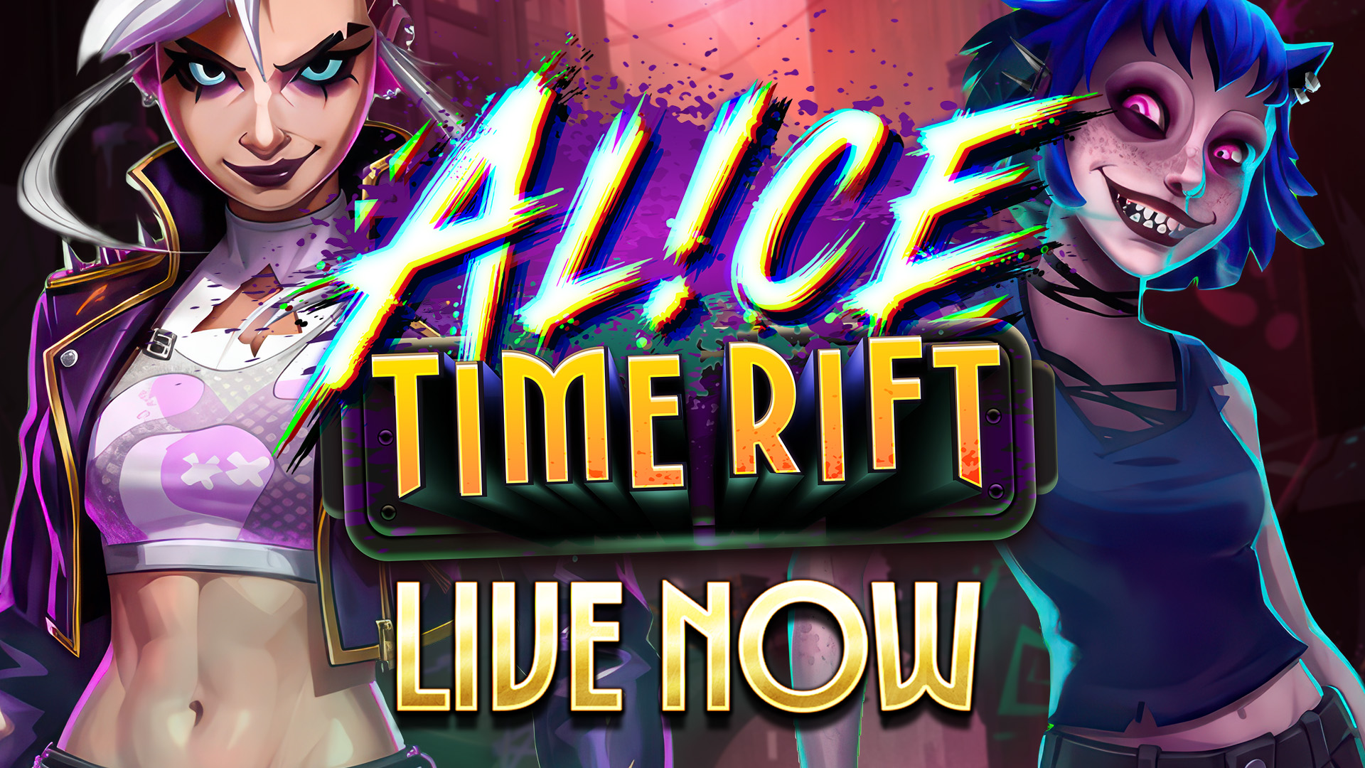 Cover image Now Live of the video slot Alice Time Rift.