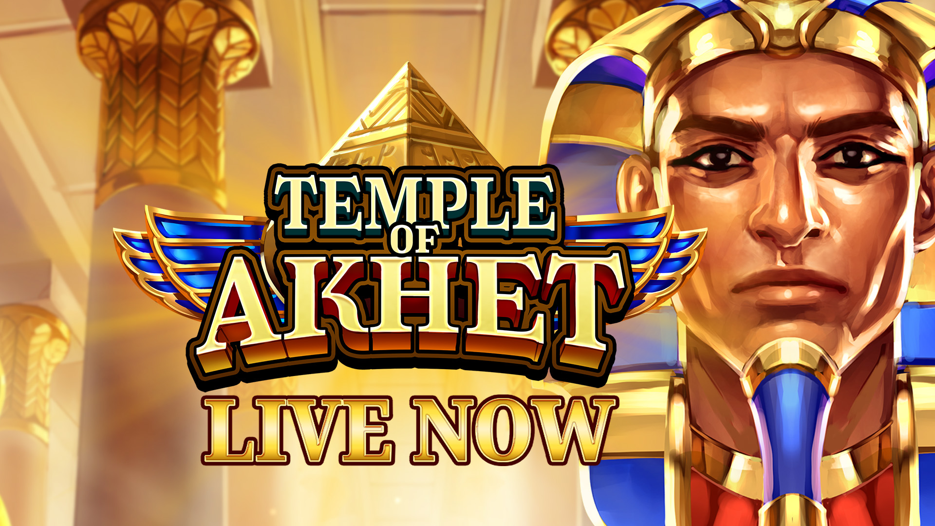 Cover image of the video slot Temple Of Akhet.