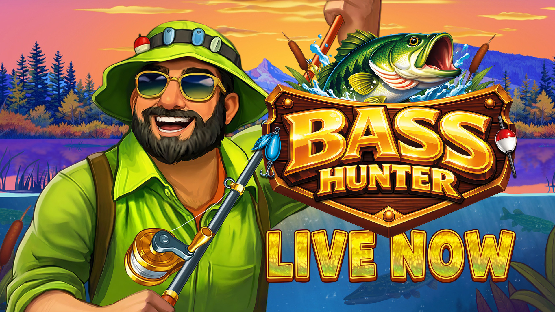 Cover image of the video slot Bass Hunter.