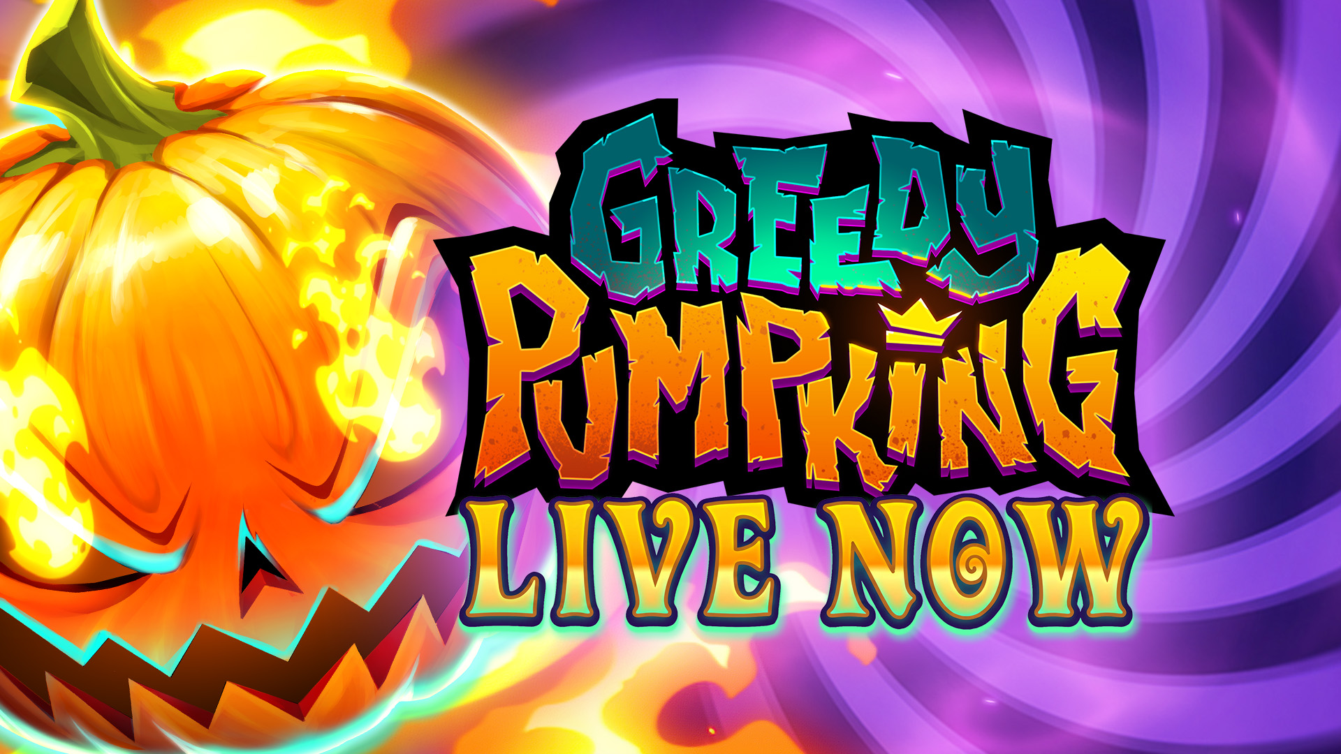 Cover image of the video slot Greedy Pumking.